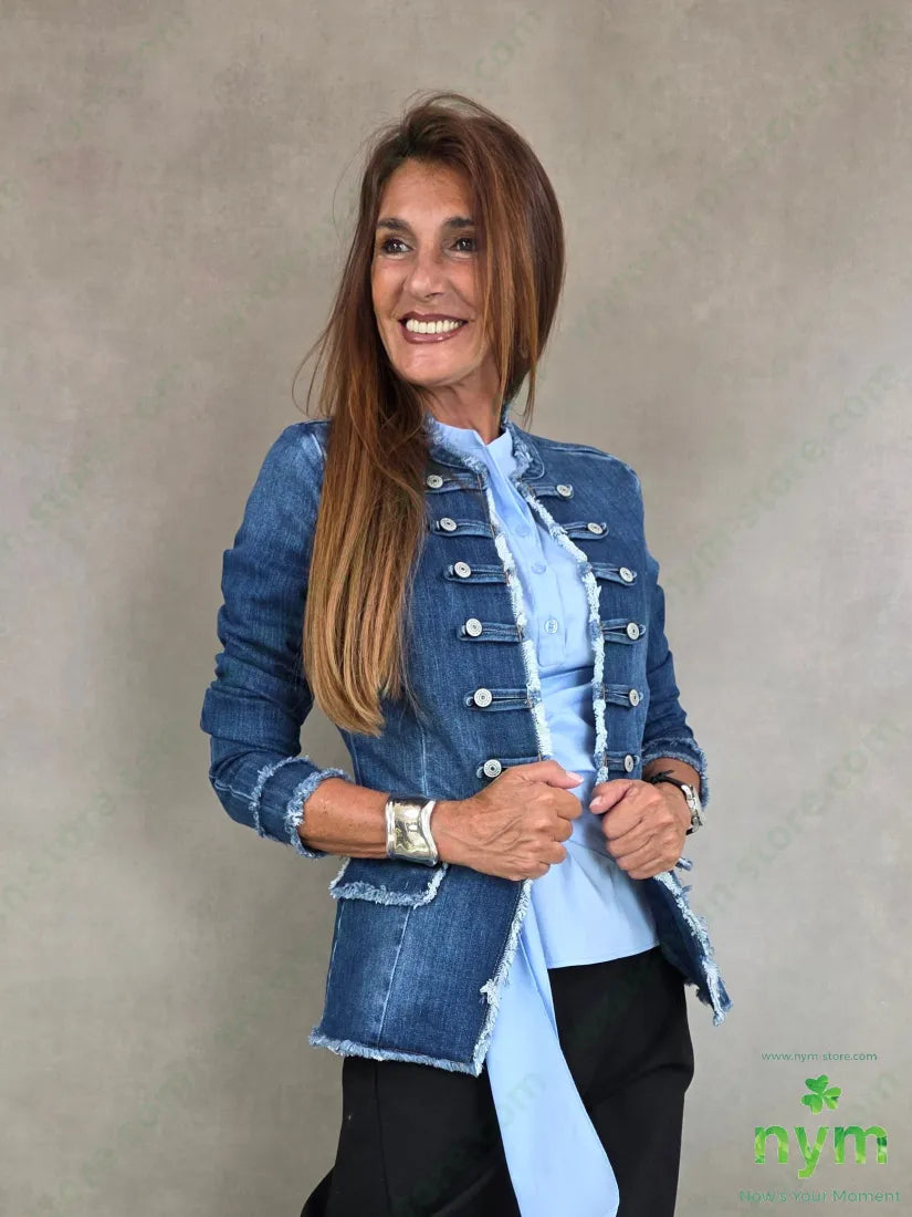 giacca napoleon jeans 63co34pl3ea - M / DENIM / AI26 - GIACCA