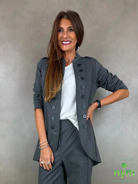 giacca napoleon lunga punto roma 65vi30ny5ea - U / GRGIO S. / AI26 - GIACCA
