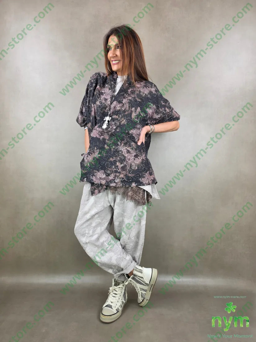 giacca over a kimono fantasia 85ly15pl - GIACCA