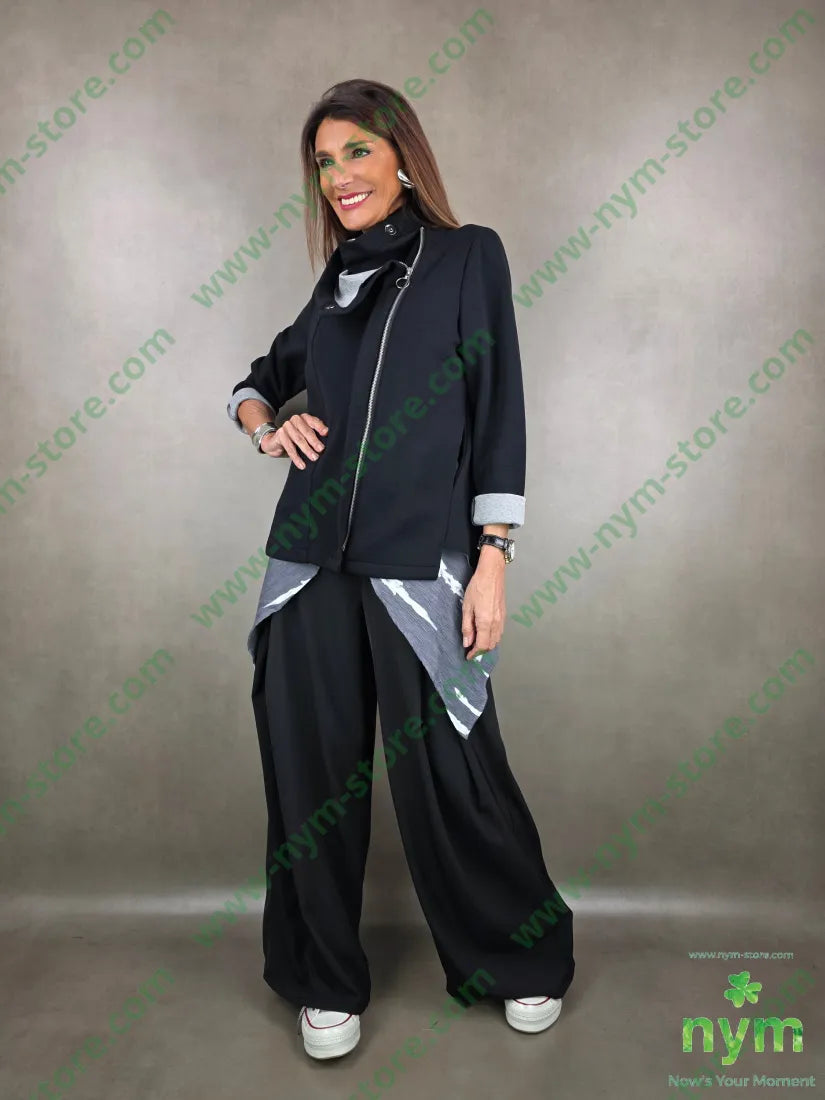 giacca scuba doppiata 96vi4ea U / NERO / PE26 GIACCA