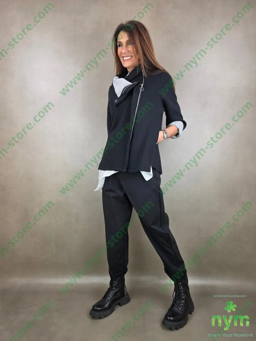 giacca scuba doppiata 96vi4ea U / NERO / PE26 GIACCA