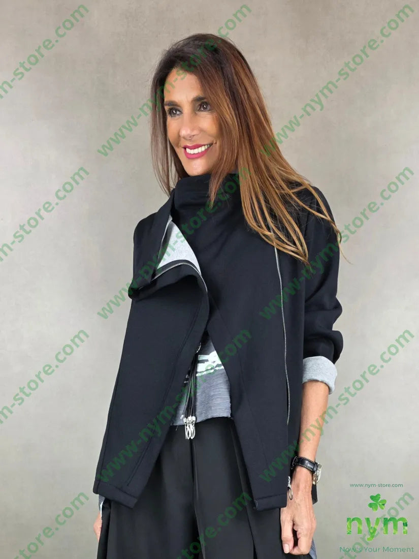 giacca scuba doppiata 96vi4ea U / NERO / PE26 GIACCA