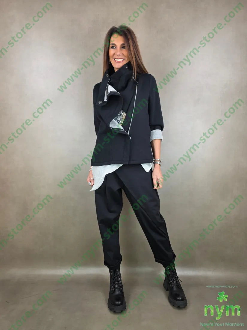 giacca scuba doppiata 96vi4ea U / NERO / PE26 GIACCA