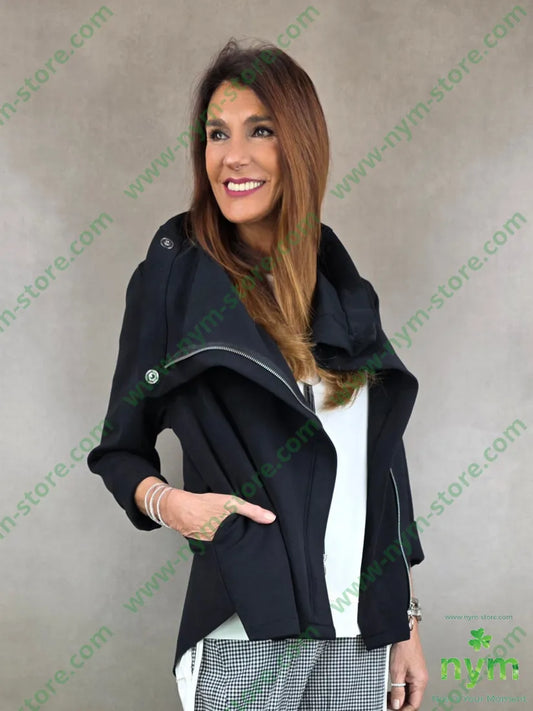 giacca scuba doppiata 96vi4ea U / NERO / PE26 GIACCA