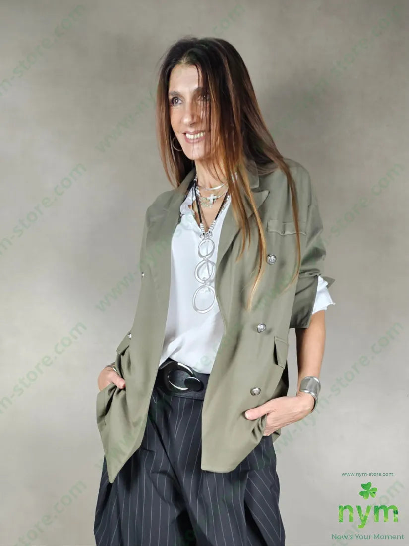 giacca sei bottoni metallo punto mi 65vi35pl5ea GIACCA