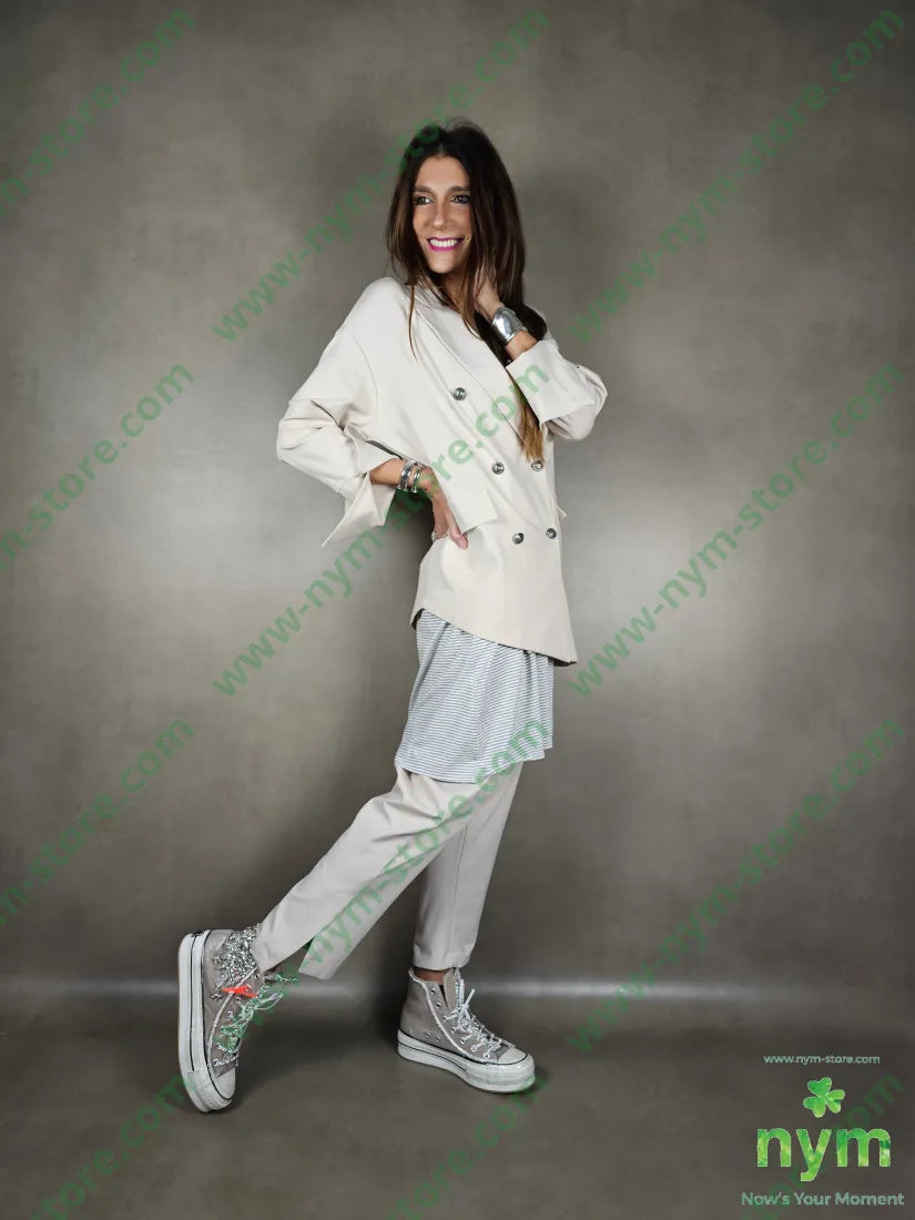 giacca sei bottoni metallo punto mi 65vi35pl5ea GIACCA