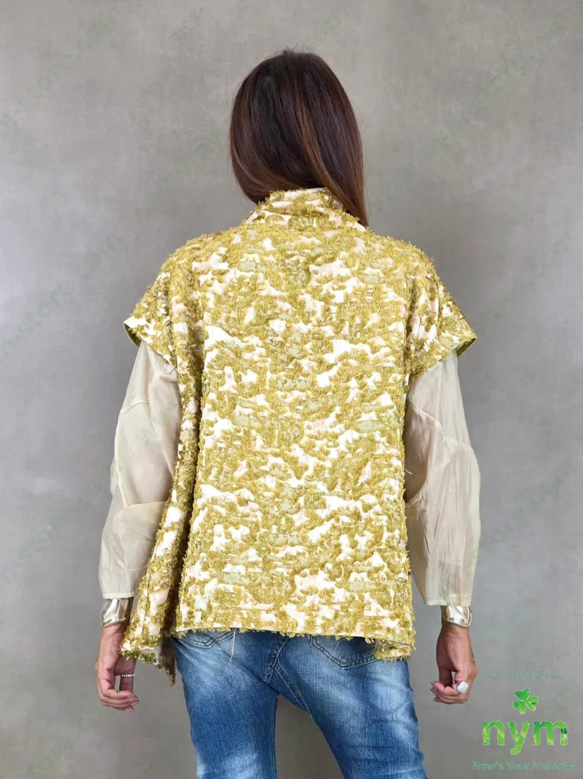giacca senza man jacquard devoree 75vi25pl - GIACCA