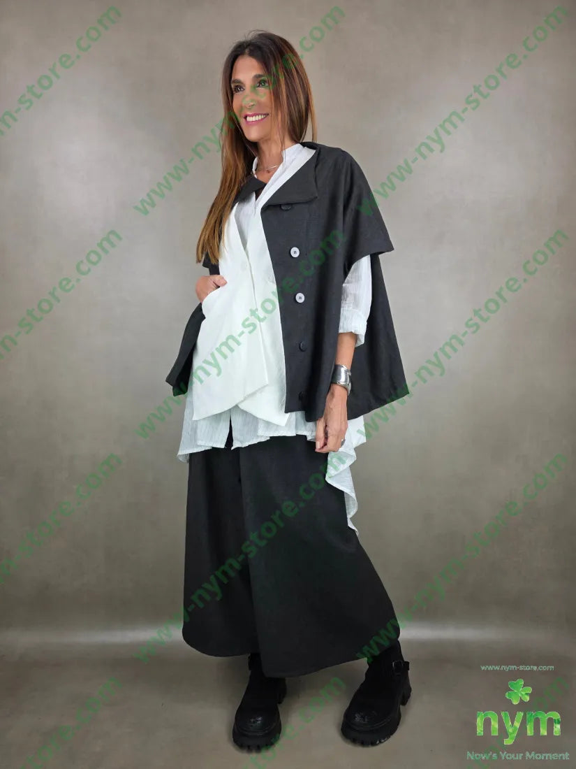 giacca senza maniche interno ricamo 50pl30ny20co GIACCA