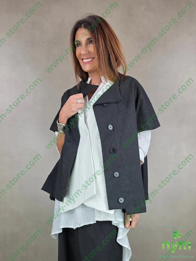 giacca senza maniche interno ricamo 50pl30ny20co U / NERO / PE26 GIACCA