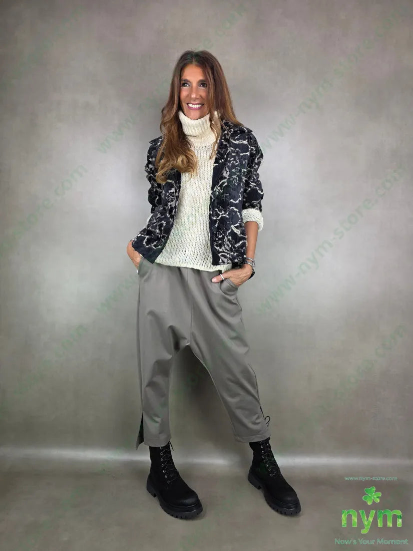 giacca sfrangiata effetto velluto 50pl30ny20co U / NERO / AI25 GIACCA