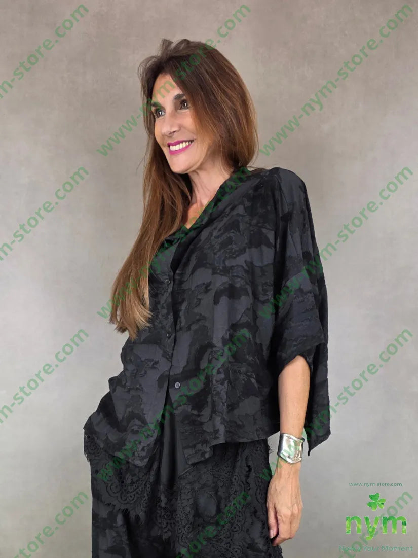 giacca tessuto cloud quadrata 70vi15li15ny - U / NERO / PE26 - GIACCA