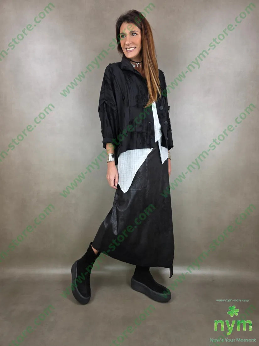 giacca tessuto sfrangiato GIACCA