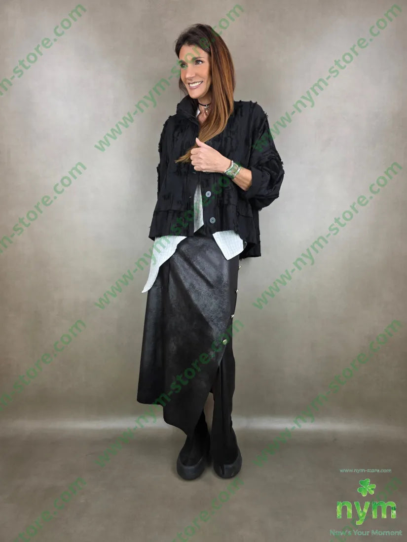 giacca tessuto sfrangiato GIACCA