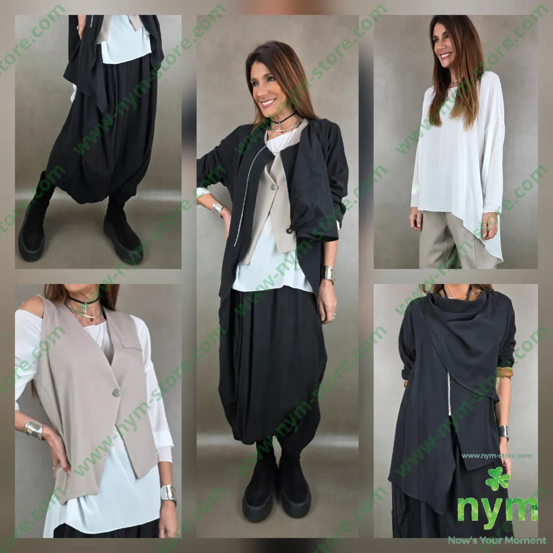 giacca tessuto viscosa drappeggi 50vi50co U / NERO / PE26 GIACCA