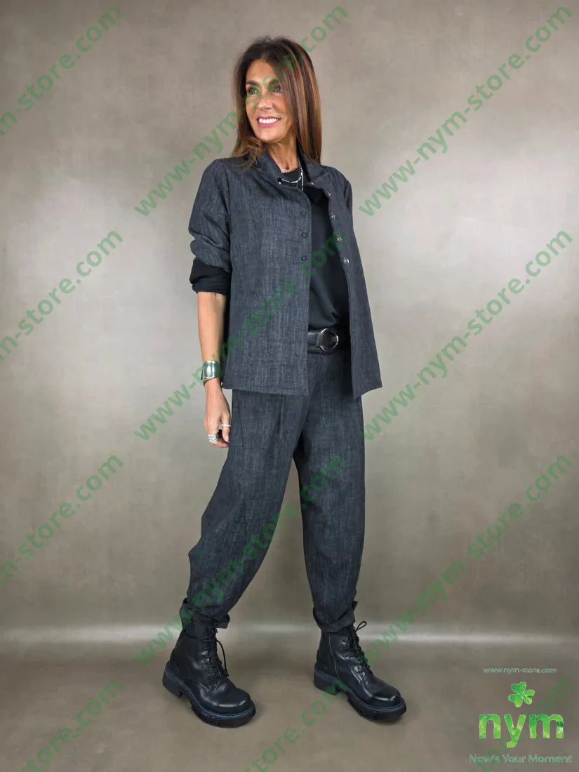 giacca tramata trapezio 65vi30ny5ea U / ANTRACITE / AI25 GIACCA