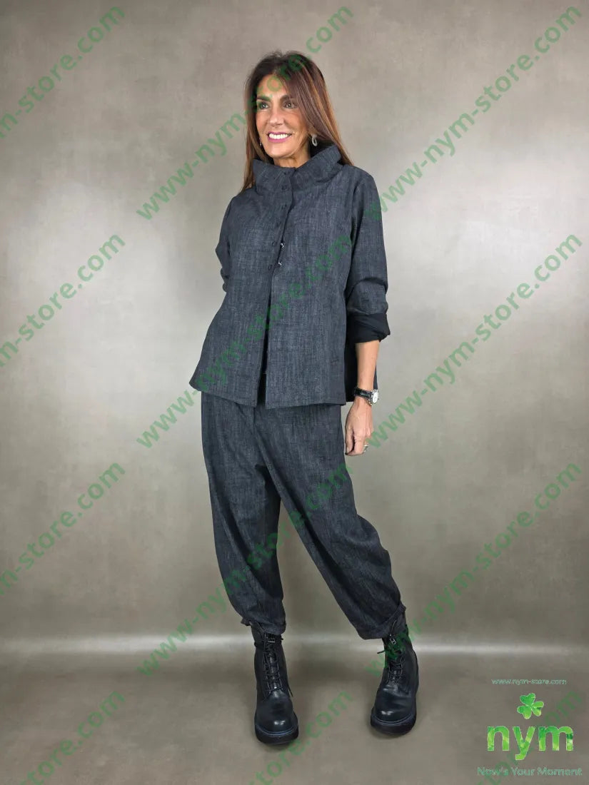 giacca tramata trapezio 65vi30ny5ea U / ANTRACITE / AI25 GIACCA