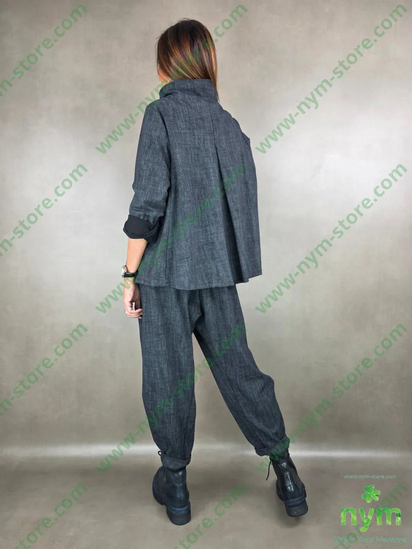 giacca tramata trapezio 65vi30ny5ea U / ANTRACITE / AI25 GIACCA