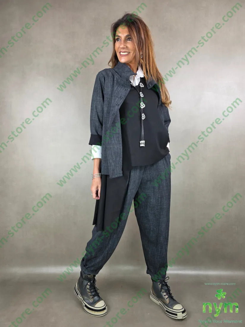 giacca tramata trapezio 65vi30ny5ea U / ANTRACITE / AI25 GIACCA