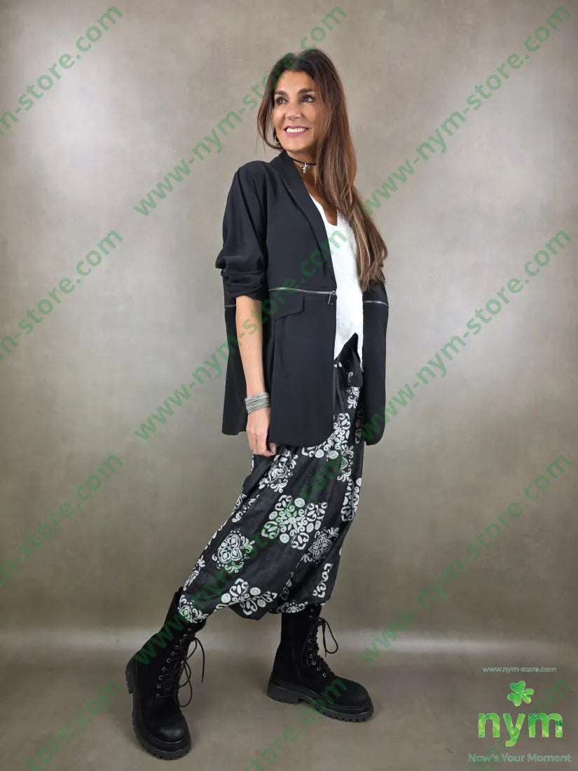 giacca trasformabile tessuto viscosa 50vi40co10pl U / NERO / PE26 GIACCA