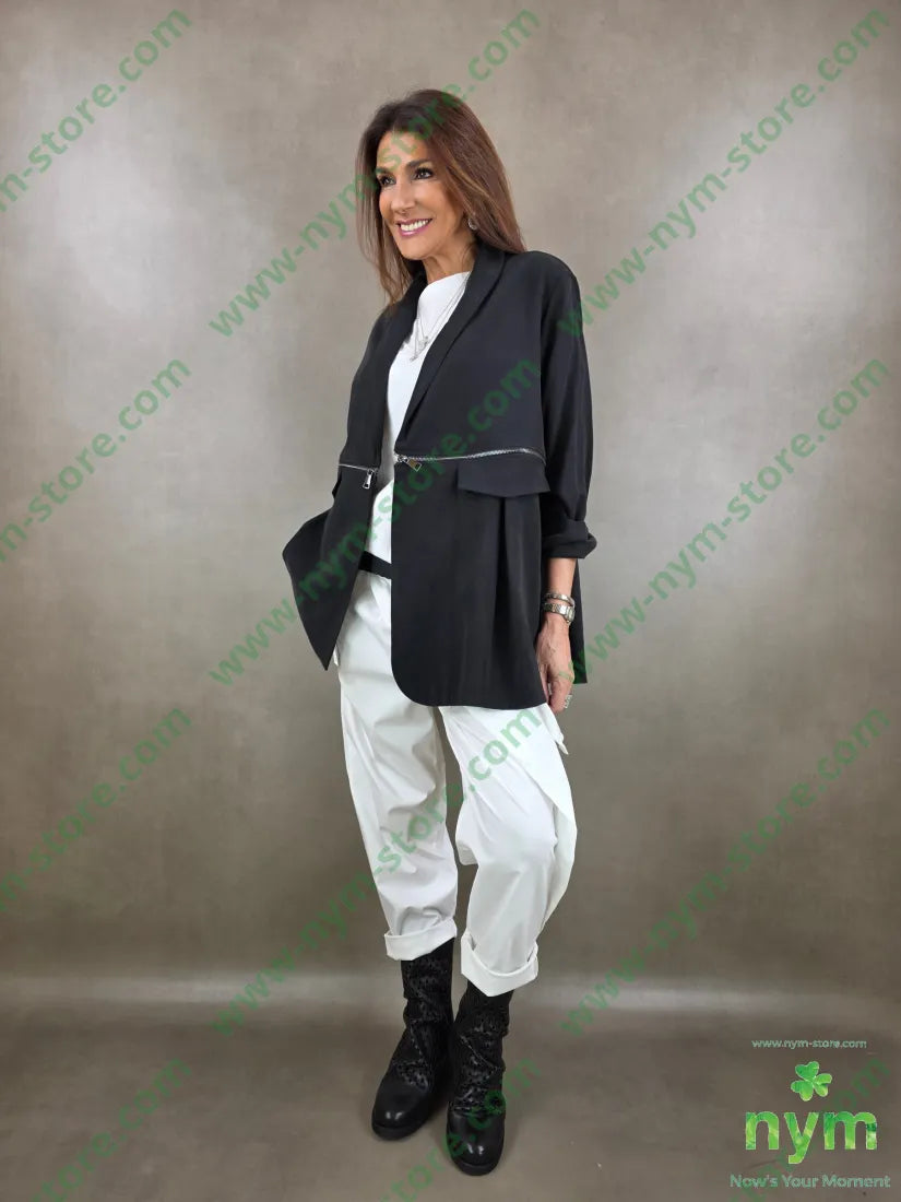 giacca trasformabile tessuto viscosa 50vi40co10pl - U / NERO / PE26 - GIACCA