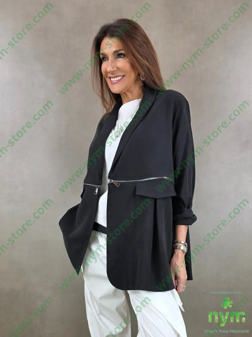 giacca trasformabile tessuto viscosa 50vi40co10pl - U / NERO / PE26 - GIACCA