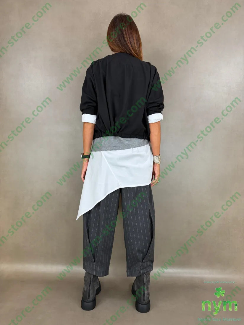 giacca zip cuciture raggio 63pl33vi4ea - U / NERO / AI26 - GIACCA