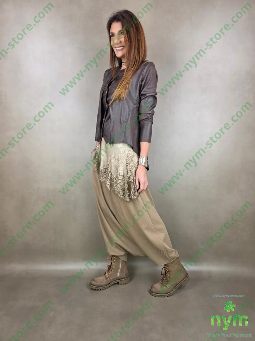 giacca zip pelle invecchiata 90pl10ea GIACCA