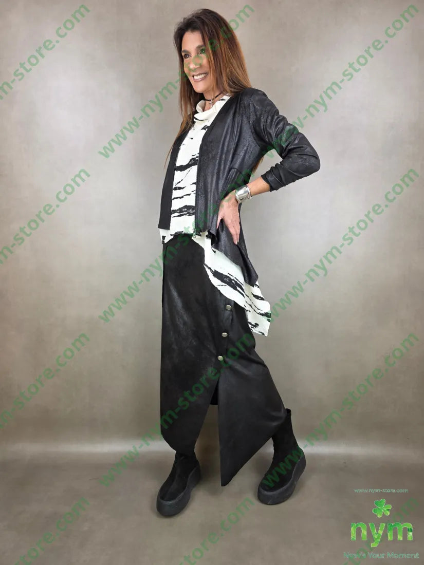 giacca zip pelle invecchiata 90pl10ea GIACCA