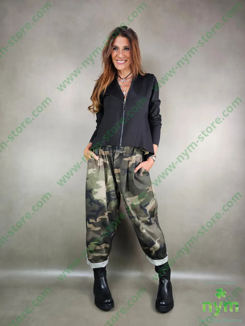 giacca zip scollo v 65vi30pa5ea GIACCA