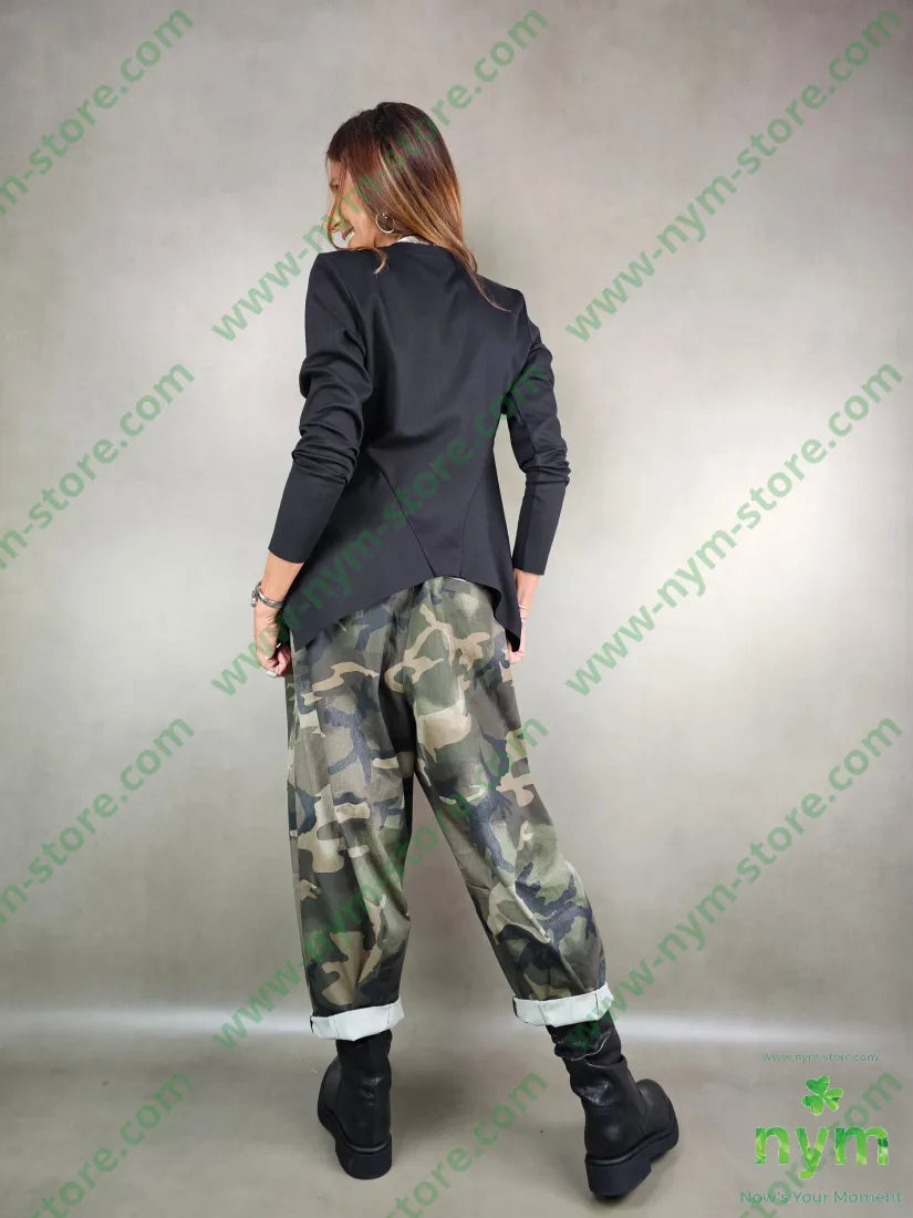 giacca zip scollo v 65vi30pa5ea GIACCA