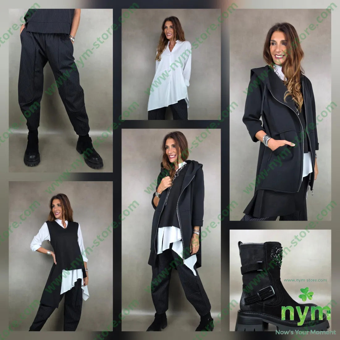 giaccone cappuccio neoprene 95pl5ea U / NERO / AI25 CAPOSPALLA