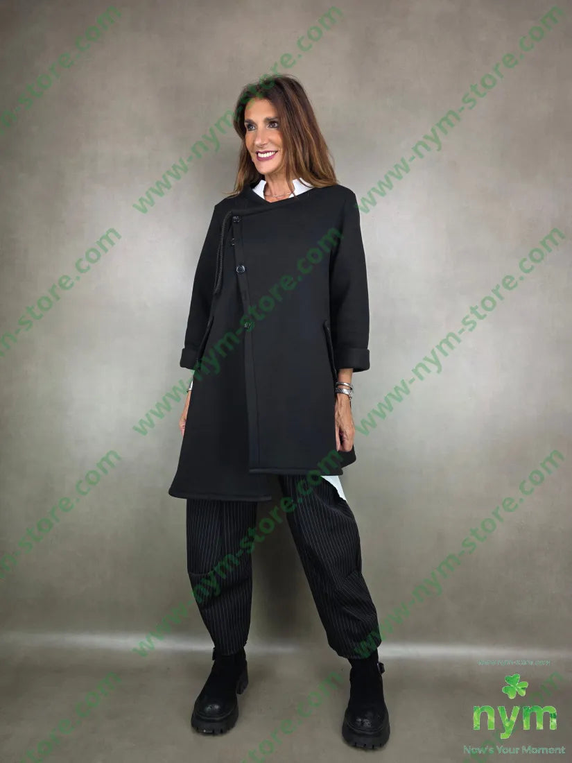 giaccone neoprene 65co35pl U / NERO / AI25 CAPOSPALLA