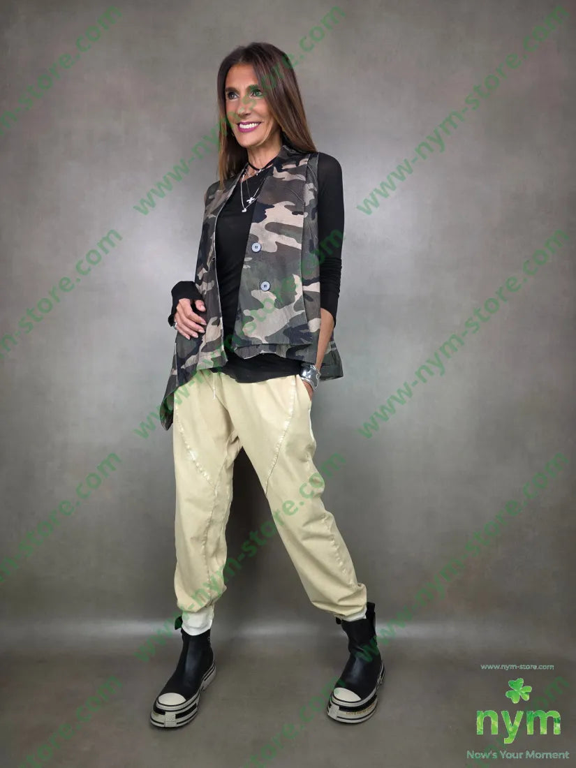 gilet camouflage velluto 100co U / MILITARE / AI25 CAPOSPALLA