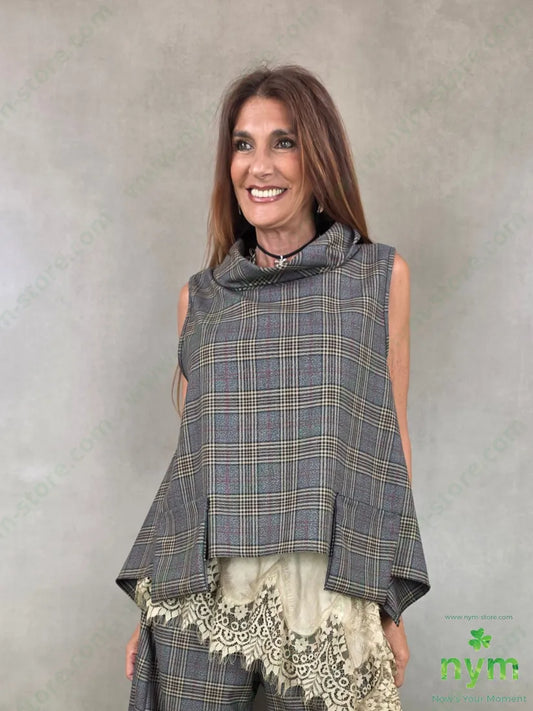 gilet check tasche a sbalzo 63pl34vi3ea - U / FANGO / AI26 - CAPOSPALLA