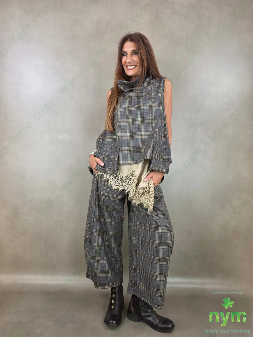 gilet check tasche a sbalzo 63pl34vi3ea - U / FANGO / AI26 - CAPOSPALLA