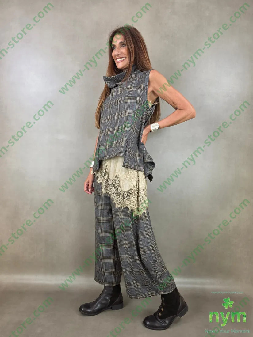 gilet check tasche a sbalzo 63pl34vi3ea - U / FANGO / AI26 - CAPOSPALLA