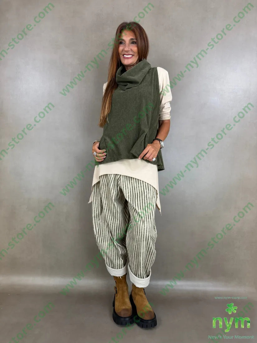 gilet collo anello ciniglia 81pl12ly2ea5ry - U / MILITARE / AI26 - CAPOSPALLA