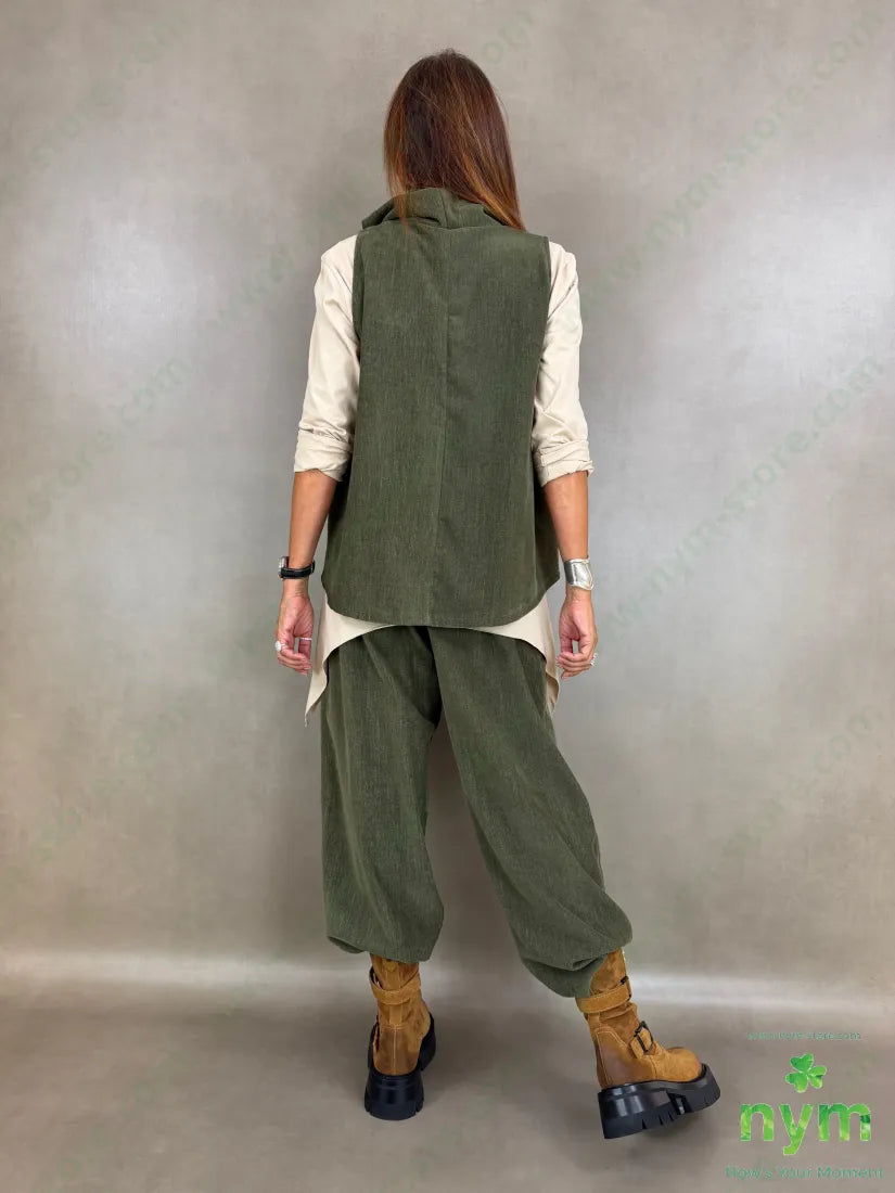 gilet collo anello ciniglia 81pl12ly2ea5ry - U / MILITARE / AI26 - CAPOSPALLA