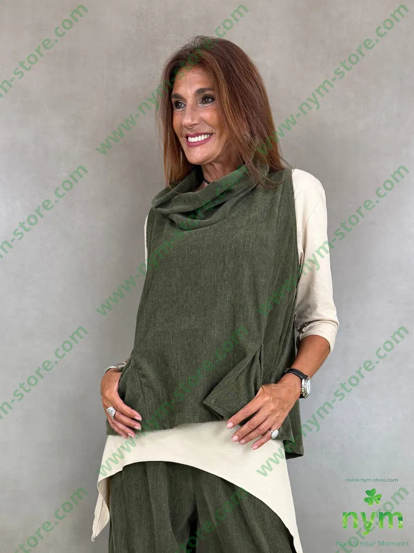 gilet collo anello ciniglia 81pl12ly2ea5ry - U / MILITARE / AI26 - CAPOSPALLA