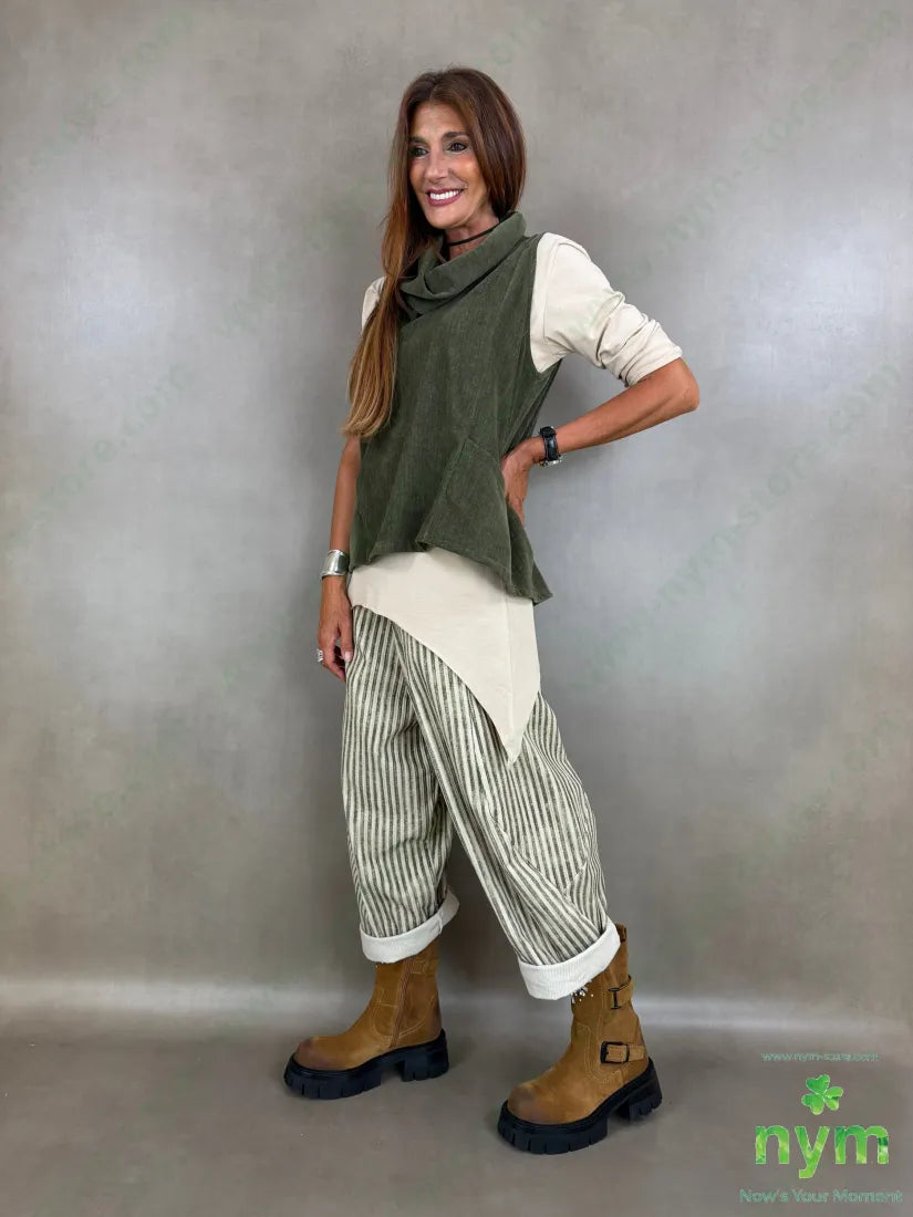 gilet collo anello ciniglia 81pl12ly2ea5ry - U / MILITARE / AI26 - CAPOSPALLA
