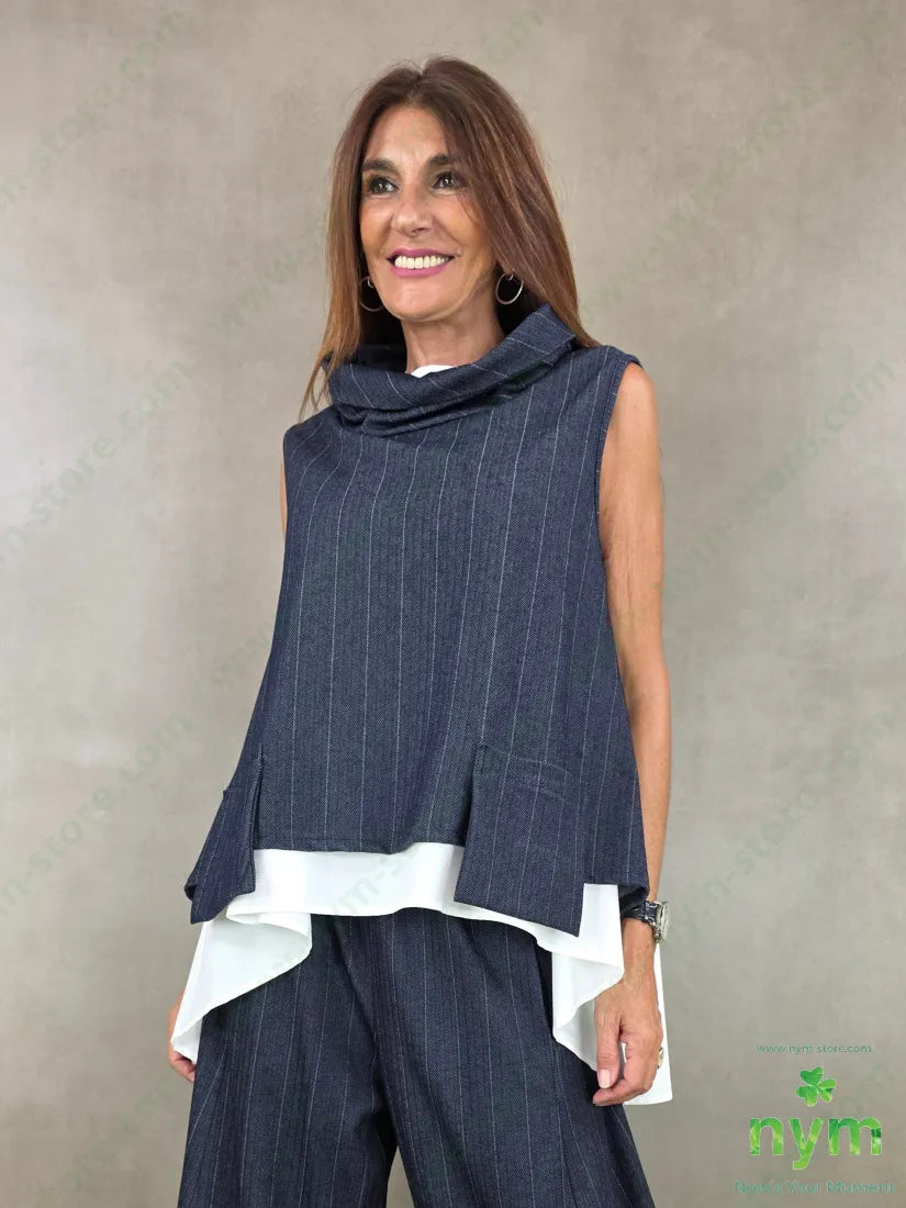 gilet denim gessato 64vi31pl5ea - U / DENIM / AI26 - CAPOSPALLA