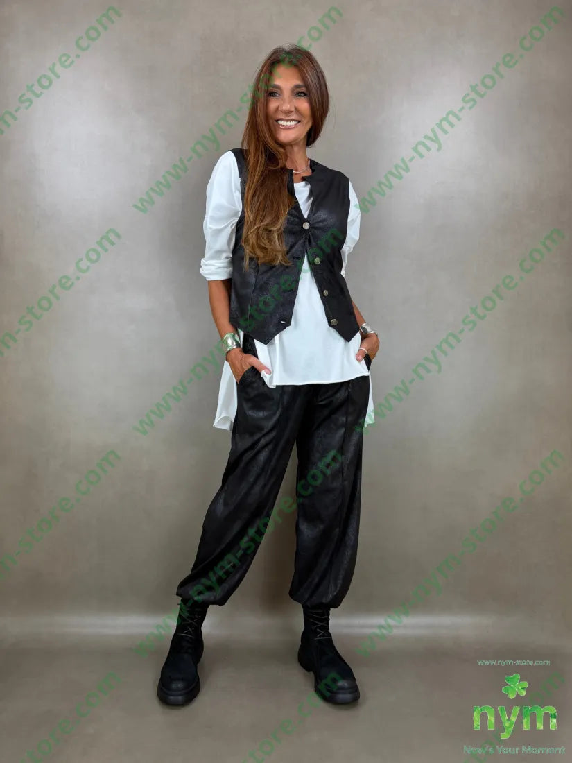 gilet eco pelle invecchiata 90pl10ea - CAPOSPALLA