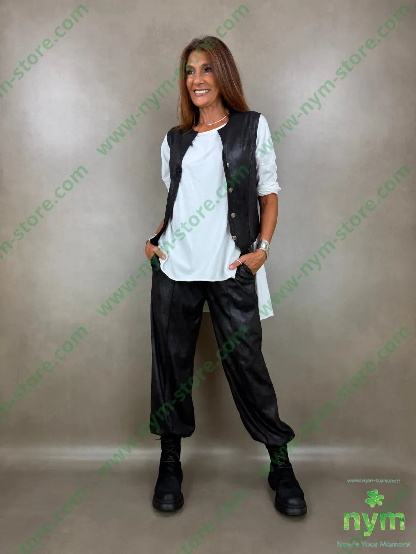 gilet eco pelle invecchiata 90pl10ea - CAPOSPALLA