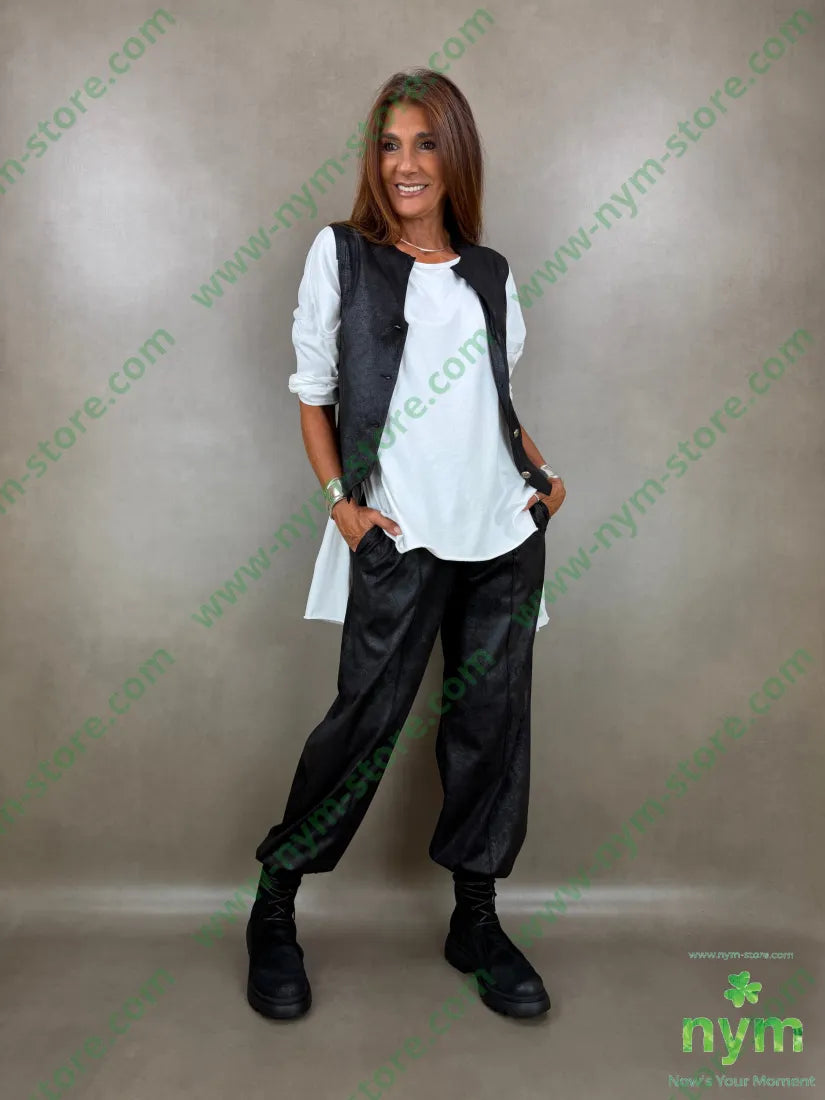gilet eco pelle invecchiata 90pl10ea - CAPOSPALLA