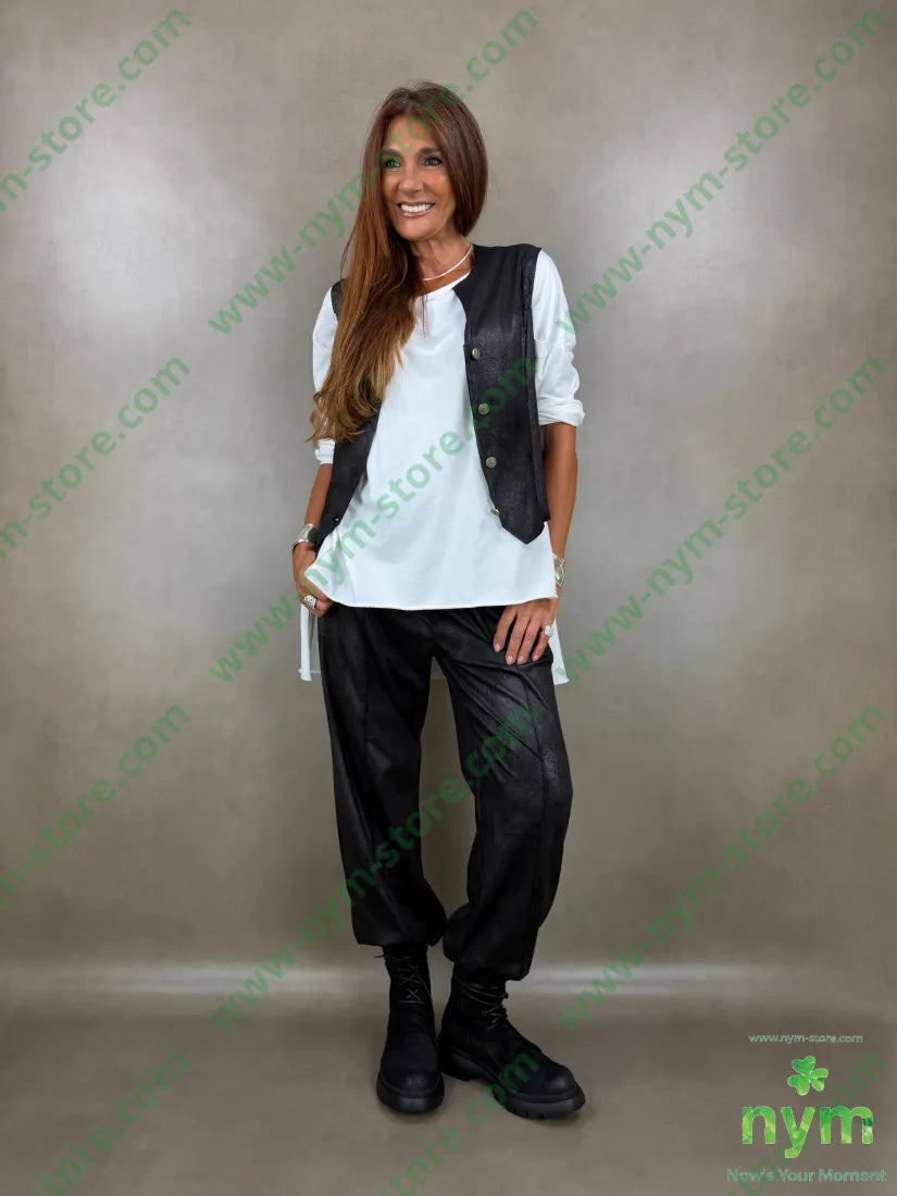 gilet eco pelle invecchiata 90pl10ea - CAPOSPALLA