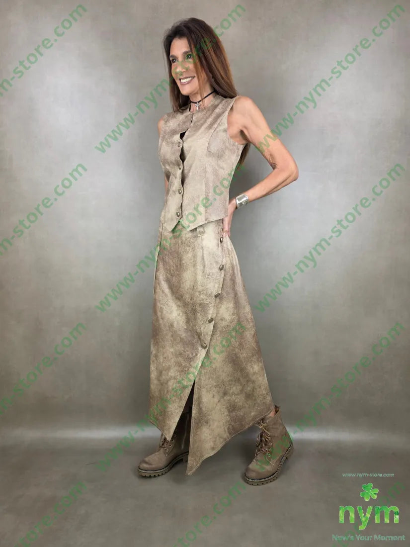 gilet eco pelle invecchiata 90pl10ea CAPOSPALLA