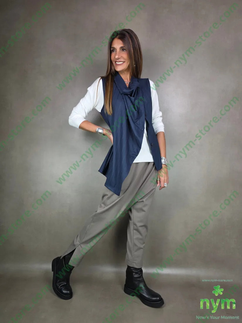 gilet gessato tono su tono 35vi30ny20wo5ea CAPOSPALLA