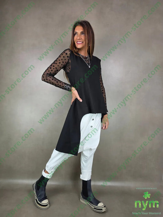 gilet in punto milano girocollo 65vi30pa5ea U / NERO / AI25 CAPOSPALLA