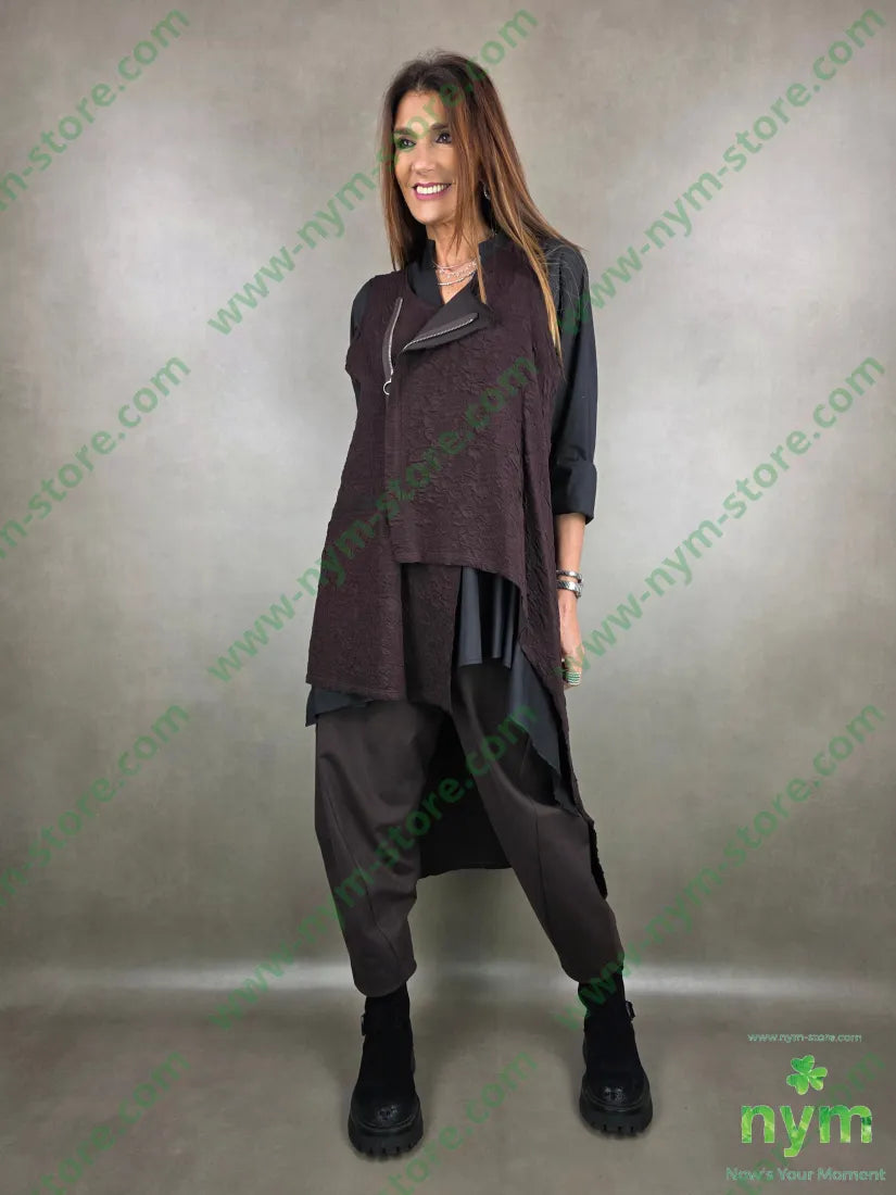 gilet lunghissimo lavorazione tre D 58pl37vi3ea2acr CAPOSPALLA