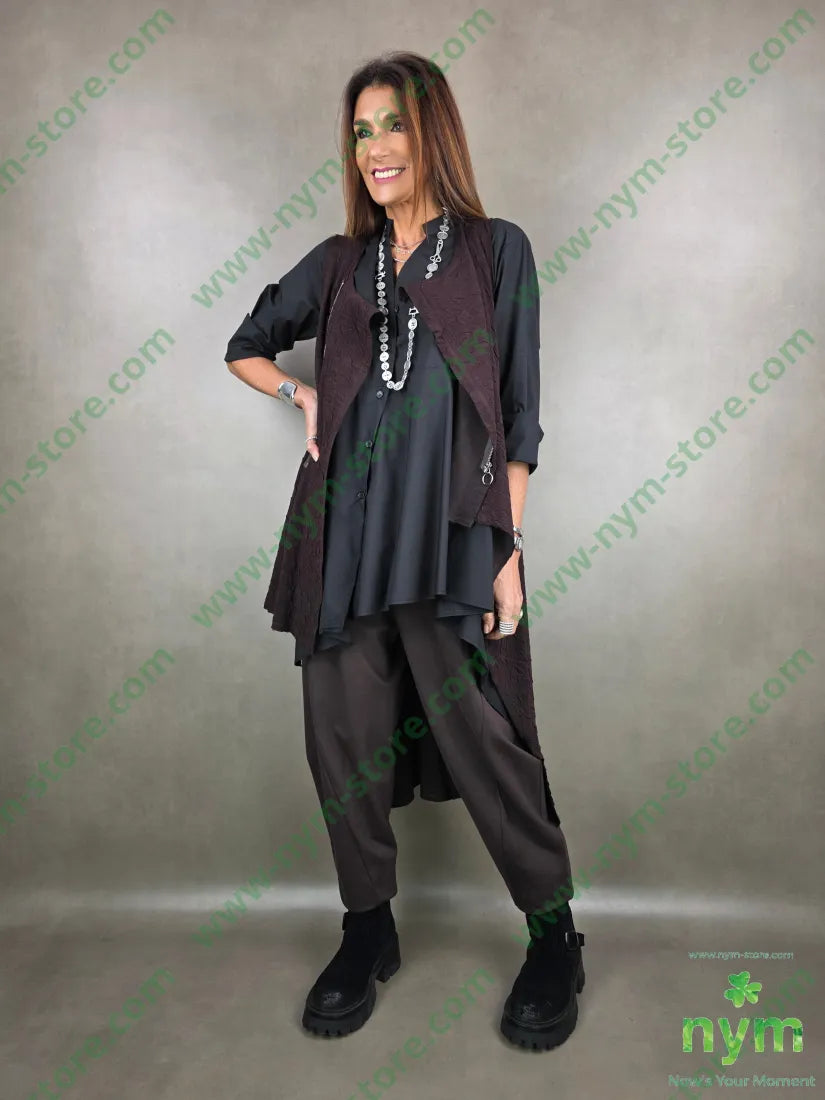 gilet lunghissimo lavorazione tre D 58pl37vi3ea2acr CAPOSPALLA